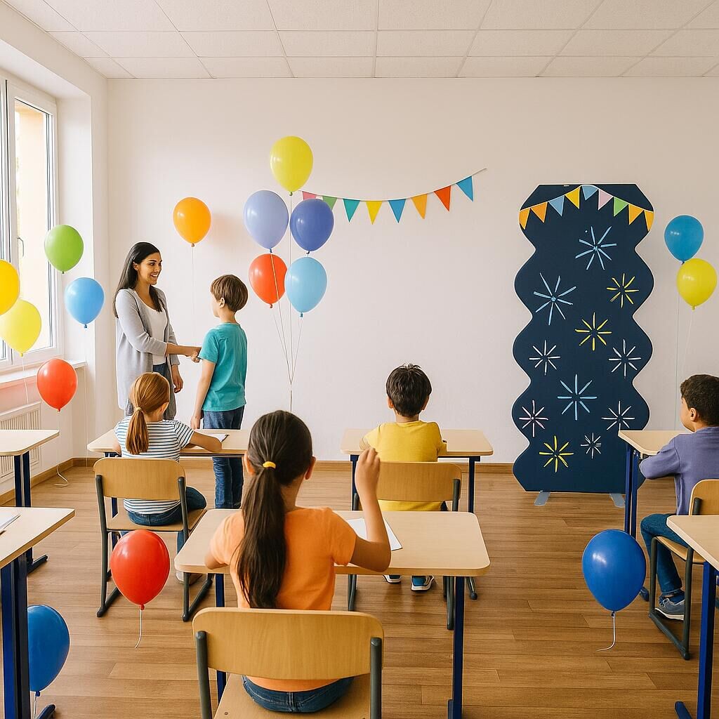 Corrugated Spring Stand Party Backdrop Decor - Flame-Retardant 240g Tension Fabric