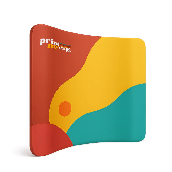 Curved Tension Fabric Display - Flame-retardant 250g Soft Knitted-Dye Sublimation