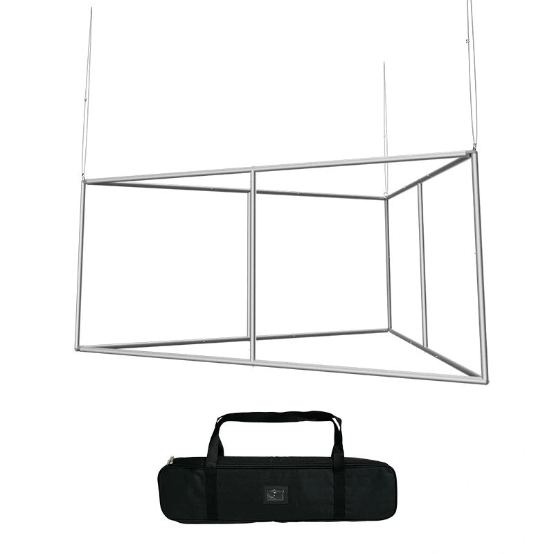 Professional triangle hanging sign overhead branding