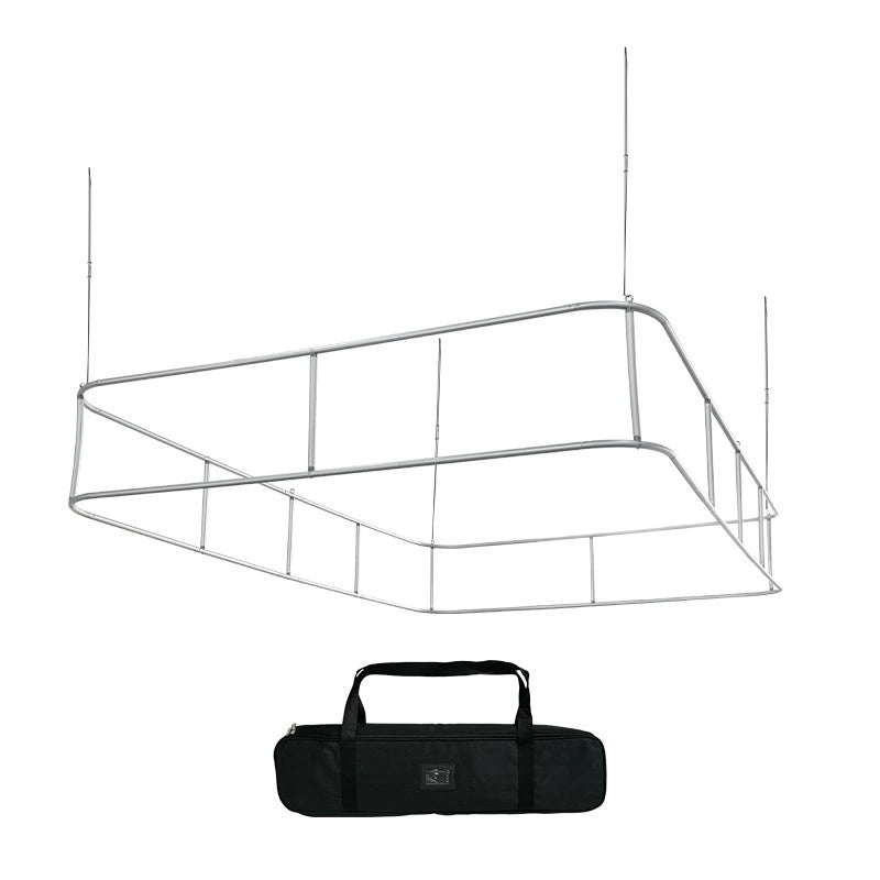 Aluminum frame rectangle hanging sign with fabric print