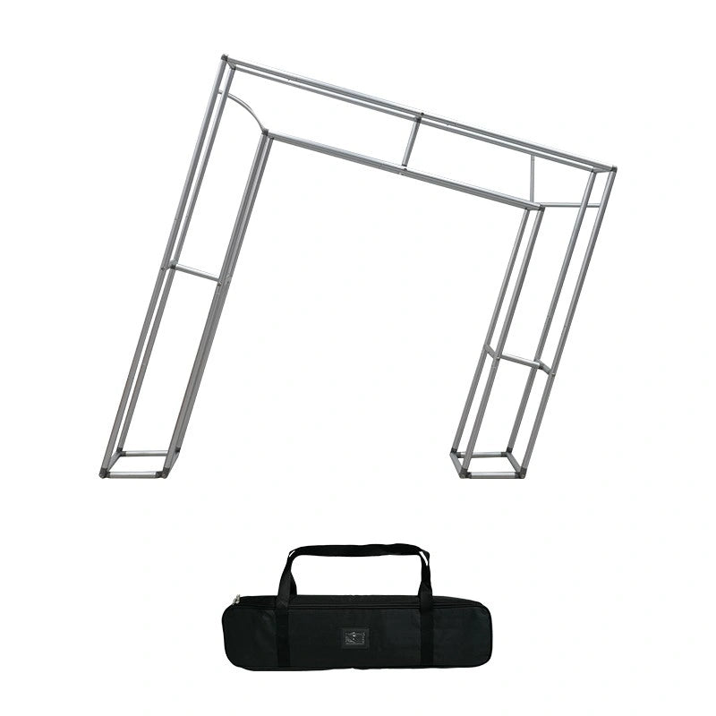 Asymmetrical 3D Arch Wall creating a contemporary backdrop for product showcases, photos, and special events.