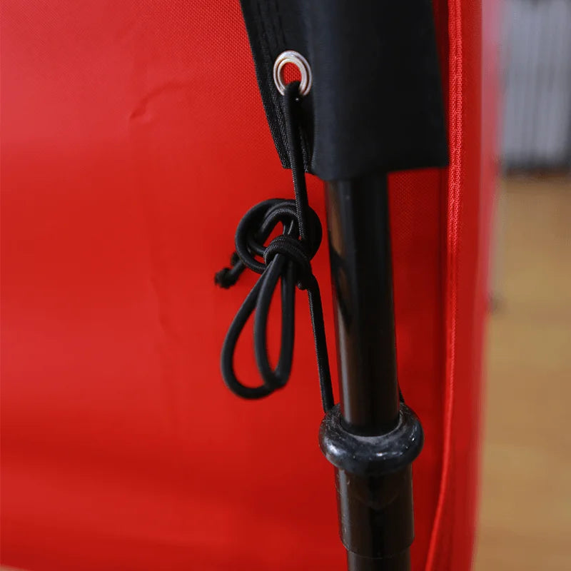 Portable Tent Feather Flag with lightweight aluminum pole for trade shows, festivals, and sporting events.