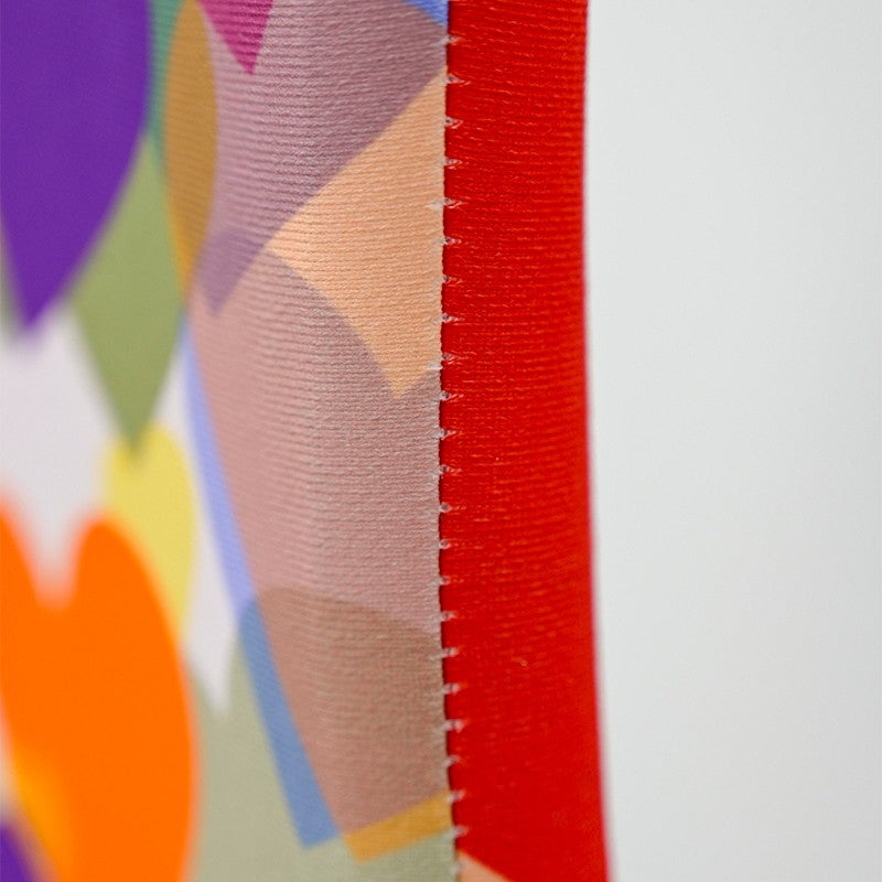 Double Layer Heart Shaped Backdrop - Flame-Retardant 240g Tension Fabric