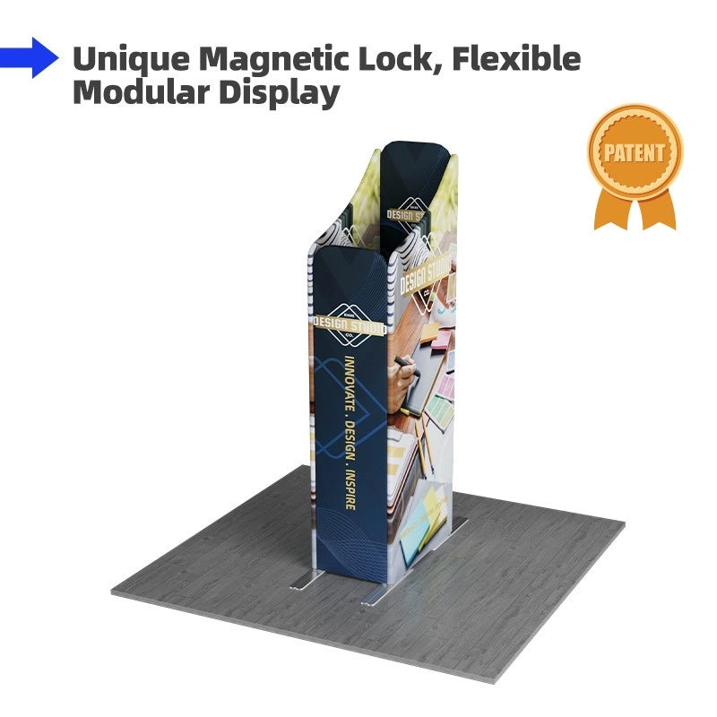 Retail island magnetic modular trade show booth