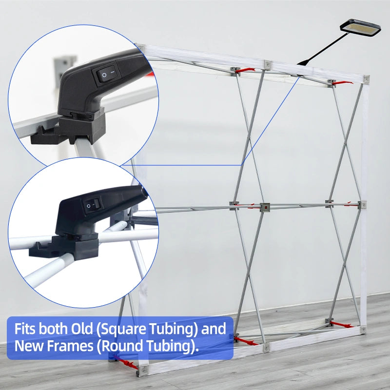 LED display lights for conference booth backdrop