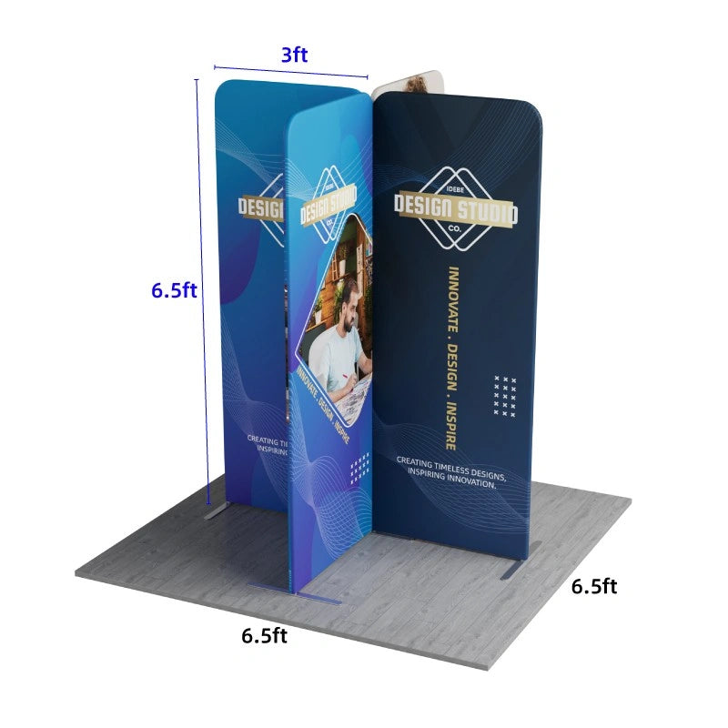 Portable magnetic modular trade show display system