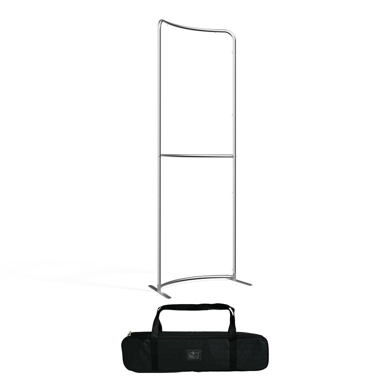 Magnetic Curved Fabric Banner Stand - Flame-Retardant 240g Tension Fabric