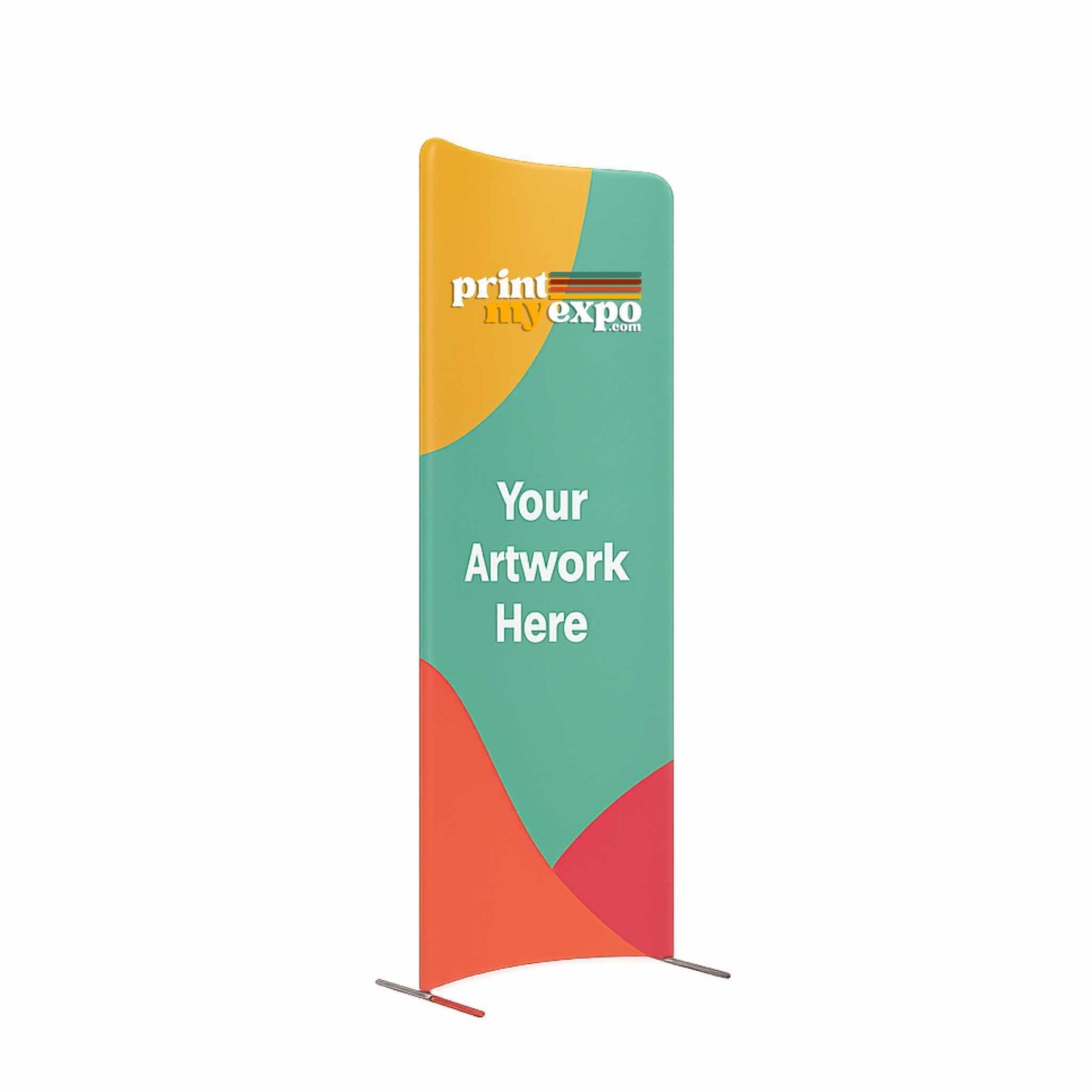 Magnetic Curved Fabric Banner Stand - Flame-Retardant 240g Tension Fabric