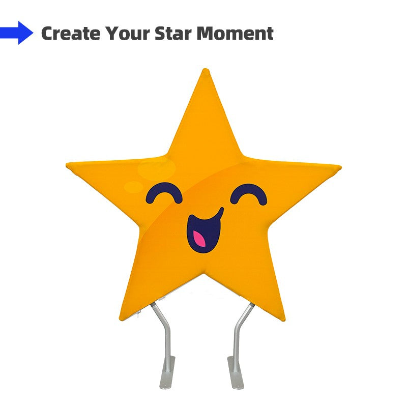 Pentagram Shaped Backdrop - Flame-Retardant 240g Tension Fabric