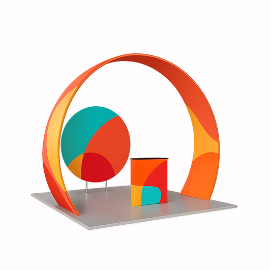 10x10ft Trade Show Booth Kit - D3 Flame-Retardant 240g Tension Fabric