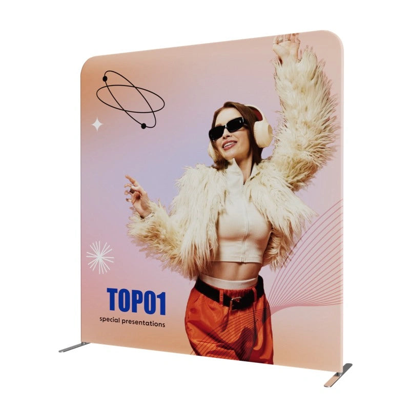 High-resolution graphics on 10x10ft trade show booth kit B1 panels