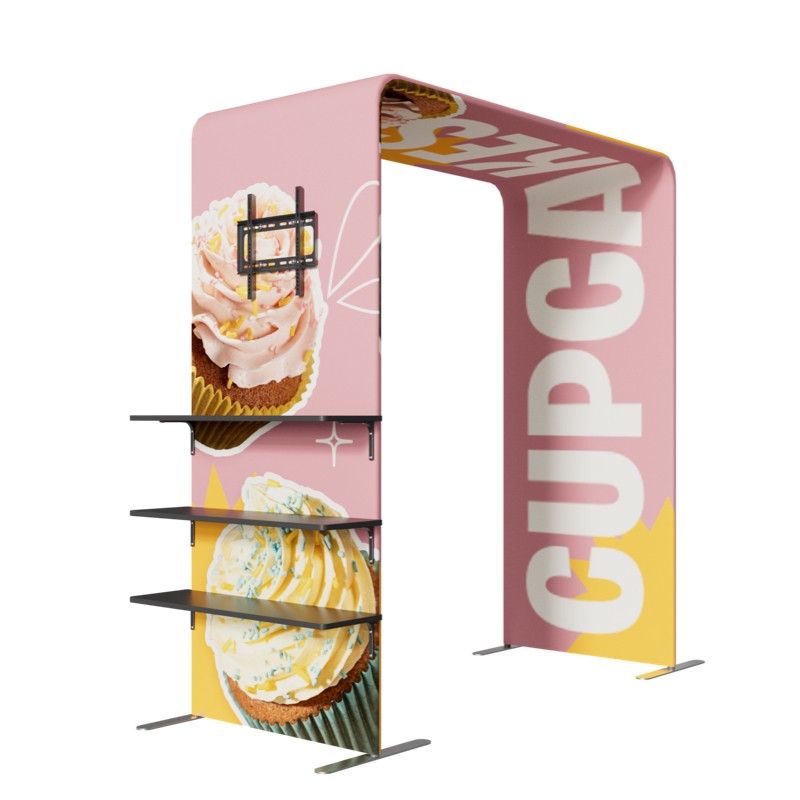 10x10ft Trade Show Booth Kit - C1 Flame-Retardant 240g Tension Fabric