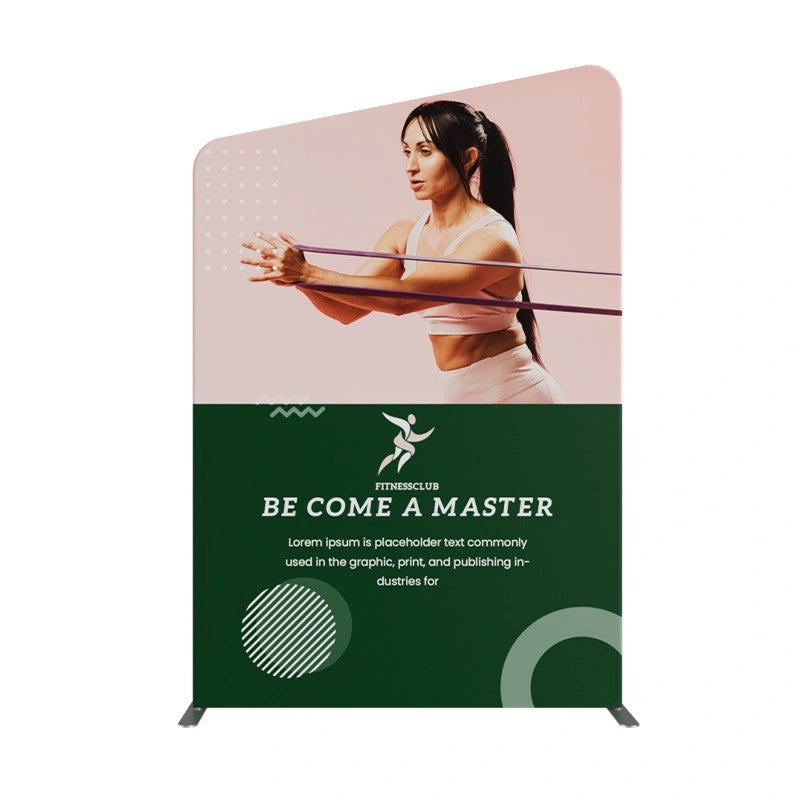 High-resolution fabric graphics on 10x10ft trade show booth kit C2