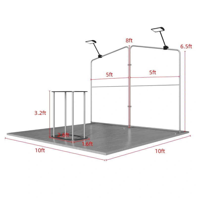 Customizable 10x10ft trade show booth kit C2 for trade shows