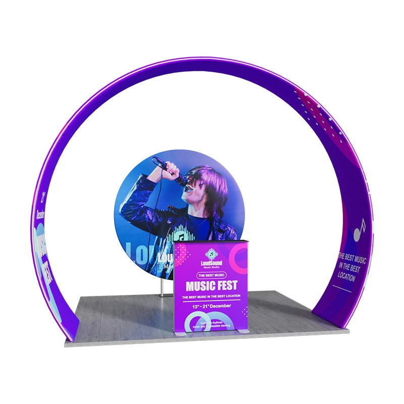 10x10ft Trade Show Booth Kit - D3 Flame-Retardant 240g Tension Fabric