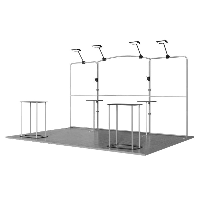 Flame-retardant 240g tension fabric used in 10x15 trade show display system