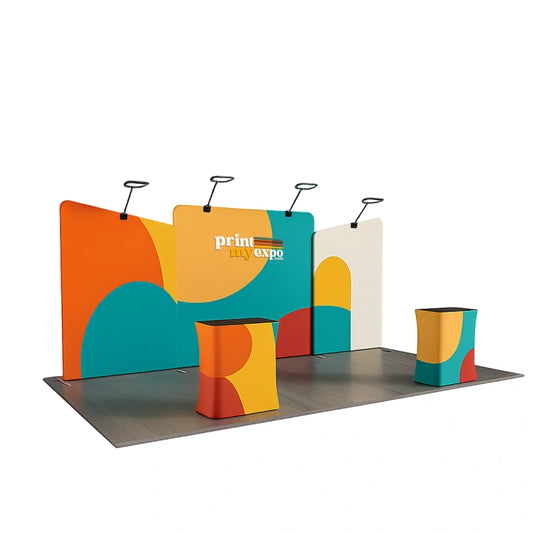 10x20ft trade show booth kit A6 for exhibitions and events