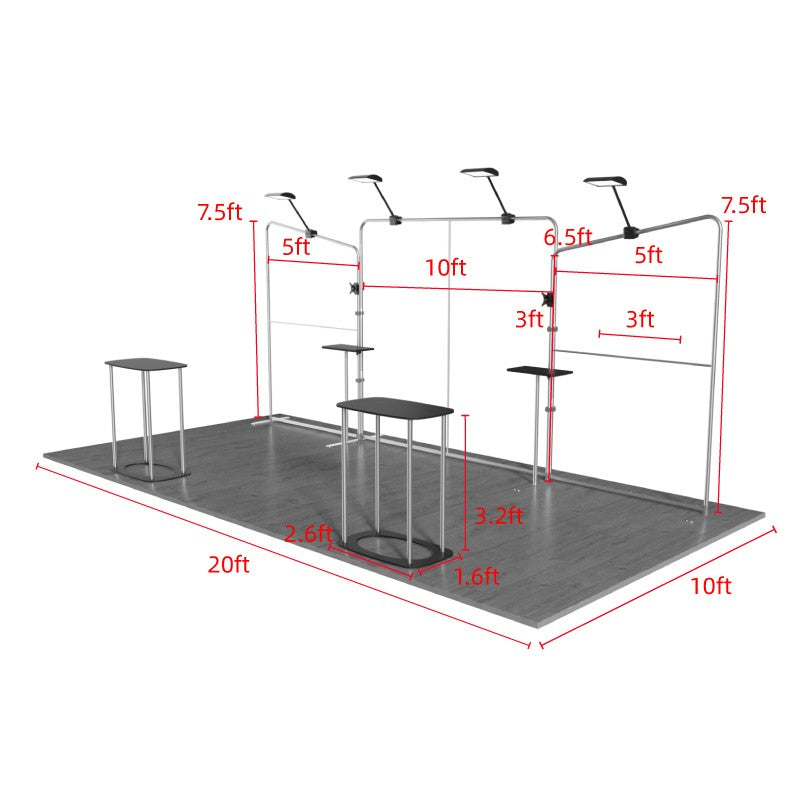 10x20ft Trade Show Booth Kit - A6