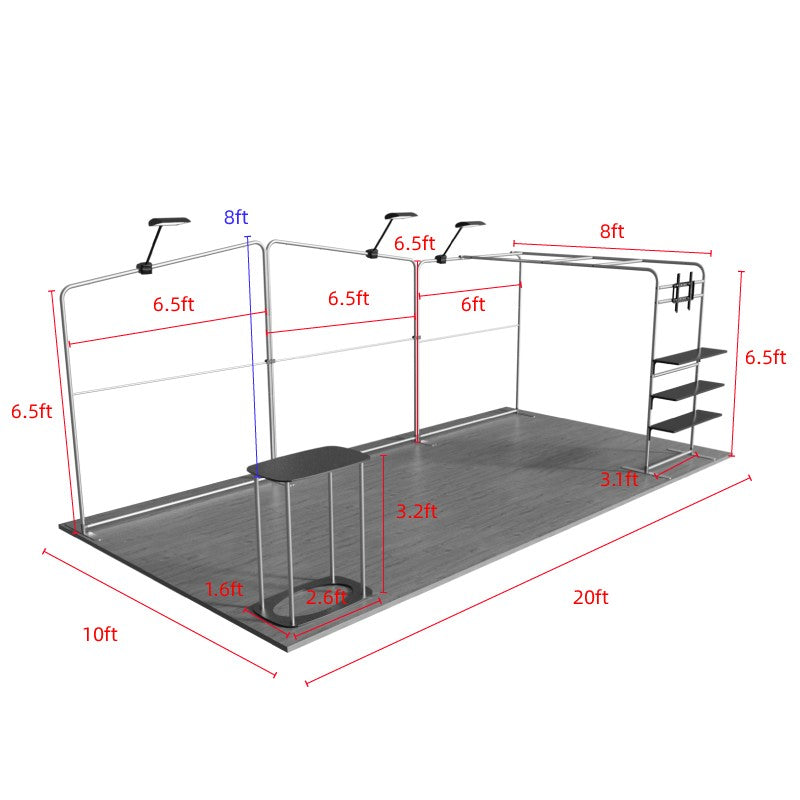 10x20ft Trade Show Booth Kit - C1