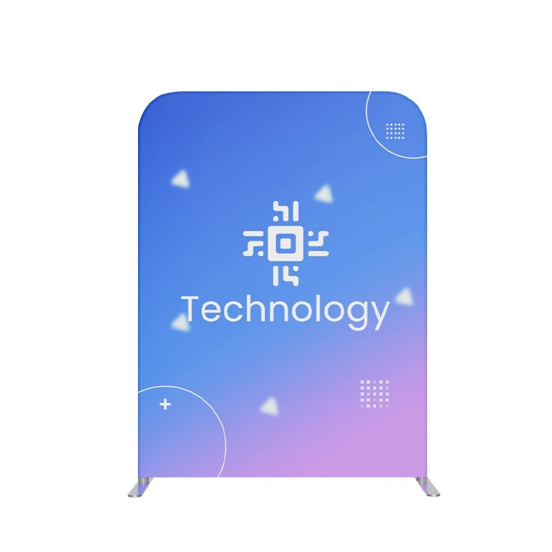 Back view showing structure of 10x20ft trade show booth kit C2