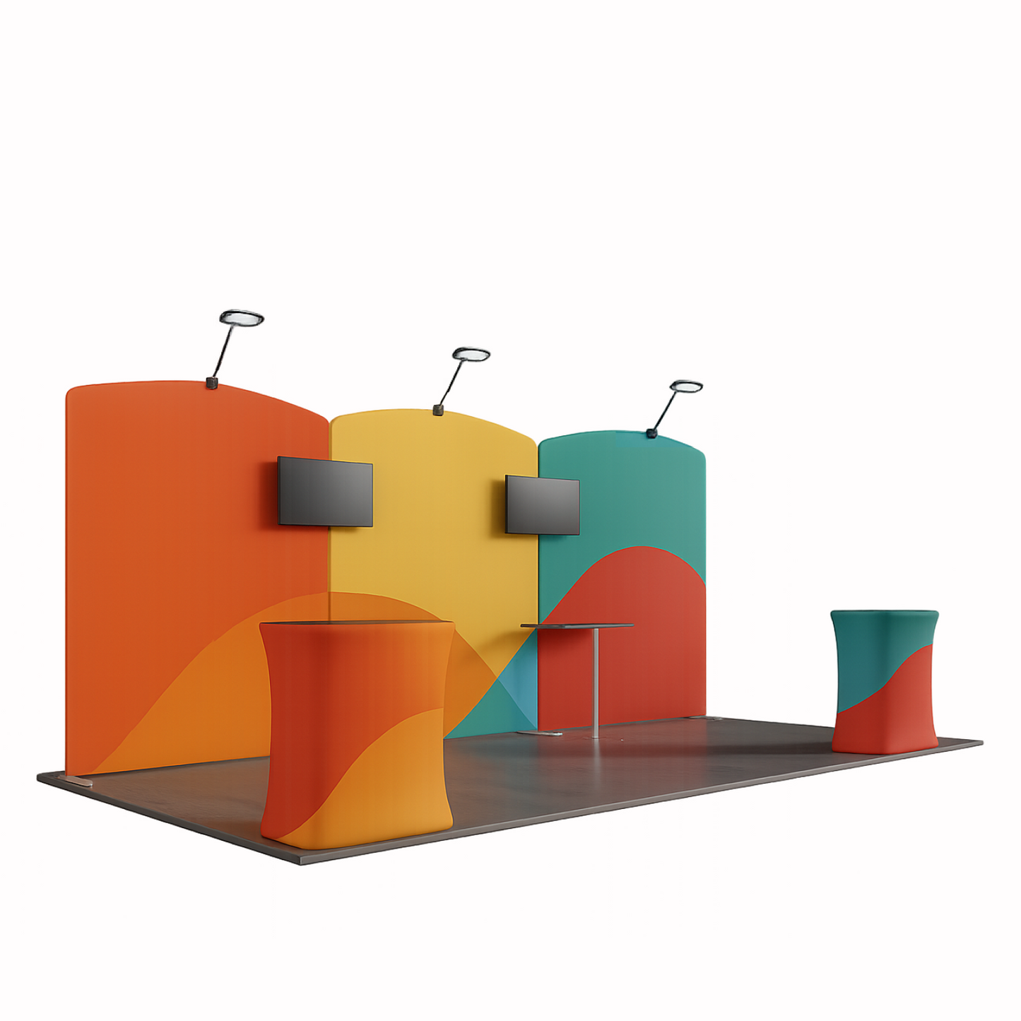 10x20ft Trade Show Booth Kit - C4 Flame-Retardant 240g Tension Fabric