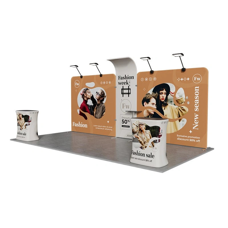 Complete 10x20ft trade show booth kit A4 layout for events