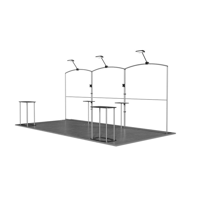 10x20ft Trade Show Booth Kit - C4 Flame-Retardant 240g Tension Fabric