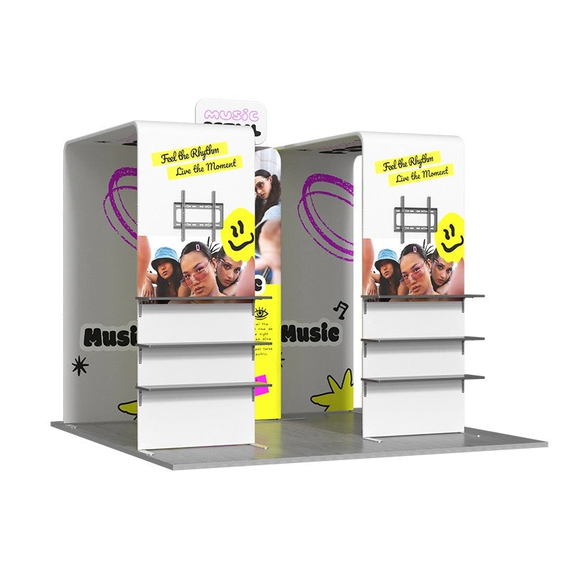 Premium exhibition booth kit with coordinated displays for trade shows, expos, and corporate events.