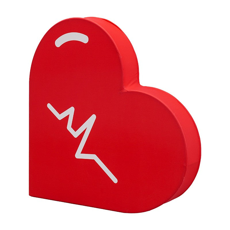 Reusable 3D Heart Shaped Backdrop with replaceable graphics for changing celebrations, themes, and event campaigns.