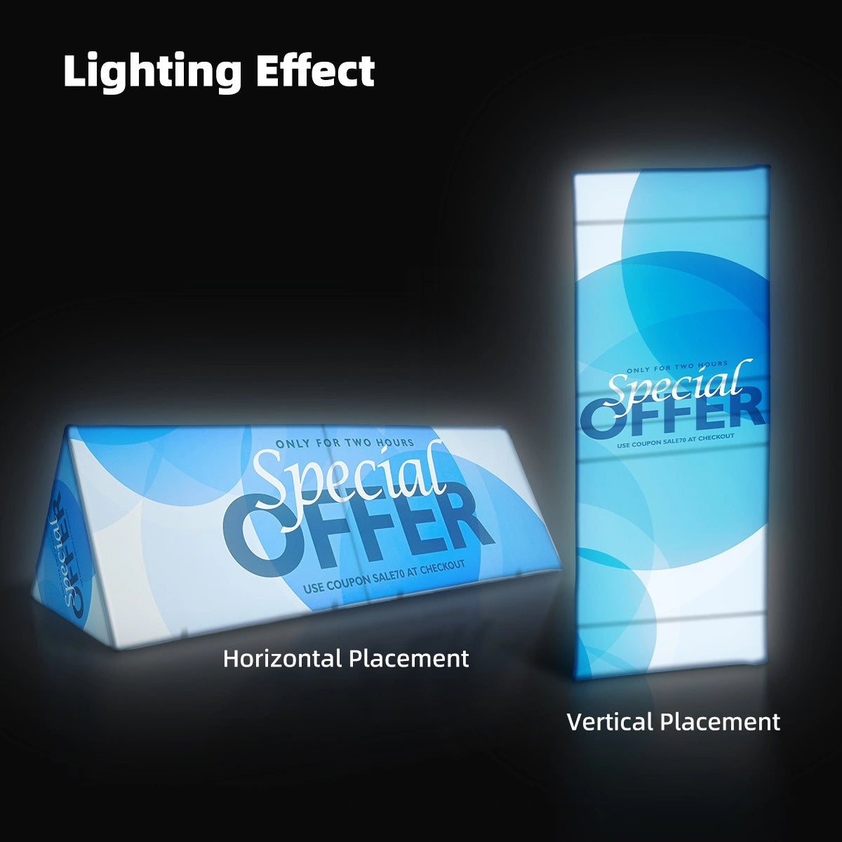 Portable Triangle Banner Stand for events and promotional displays