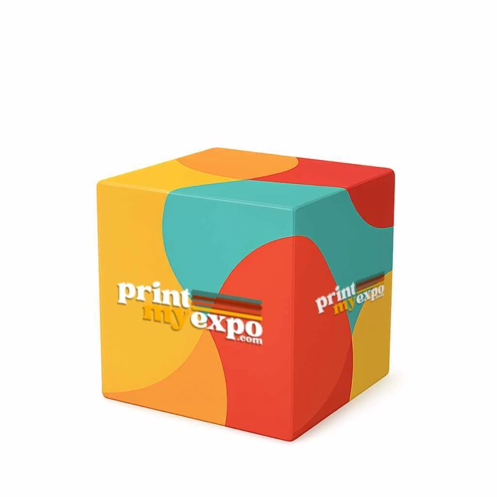 3D cube display set for trade shows and retail showcases