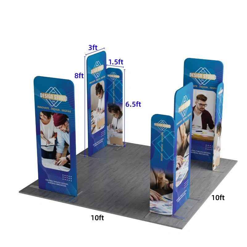 Magnetic EZ tube frame trade show display system