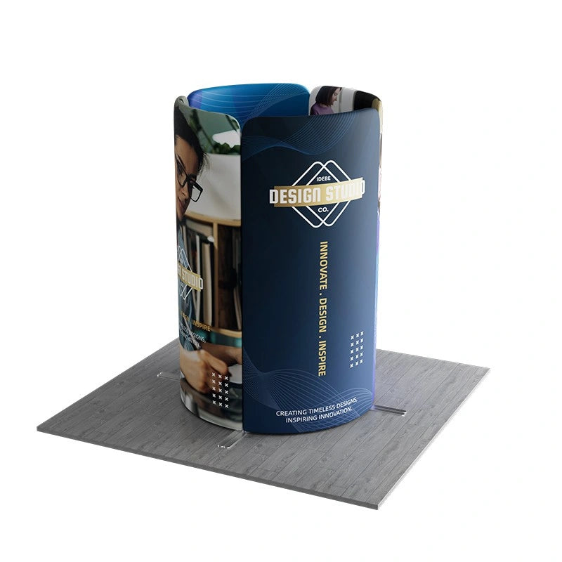 6.5x6.5 trade show booth with MagLock magnetic frame