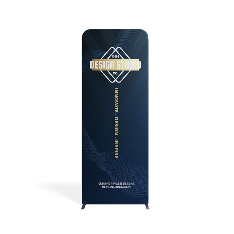 Magnetic Straight Fabric Banner Stand - Flame-Retardant 240g Tension Fabric