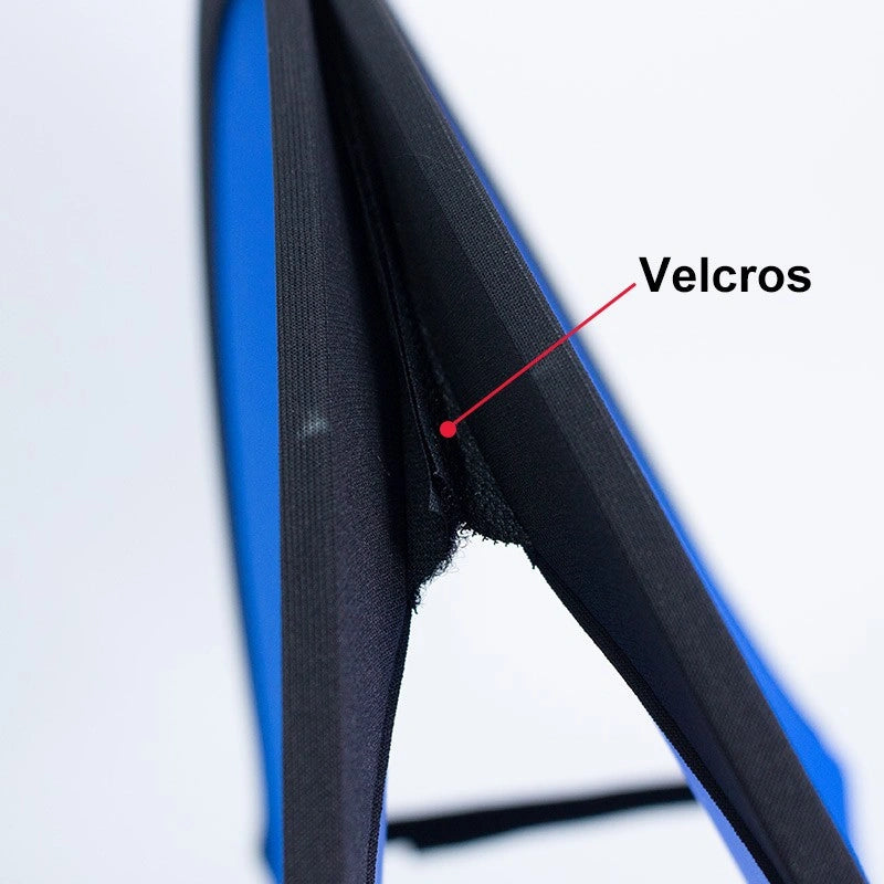 Pop up A-frame with easy tool-free setup and pasted graphics