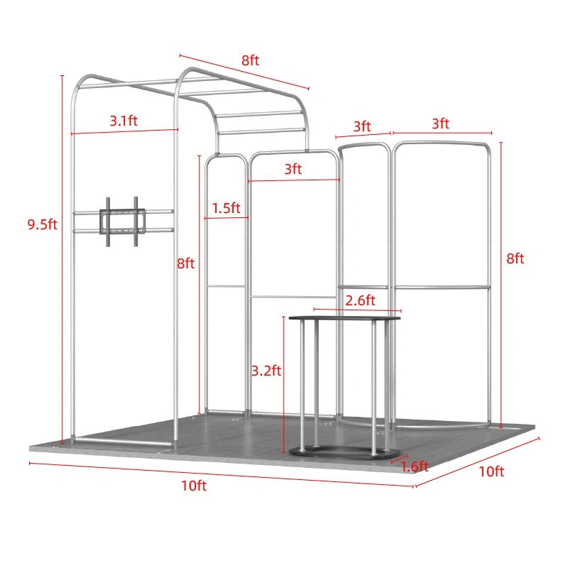 Business exhibition booth B10 designed to showcase products, services, and marketing messages with clarity