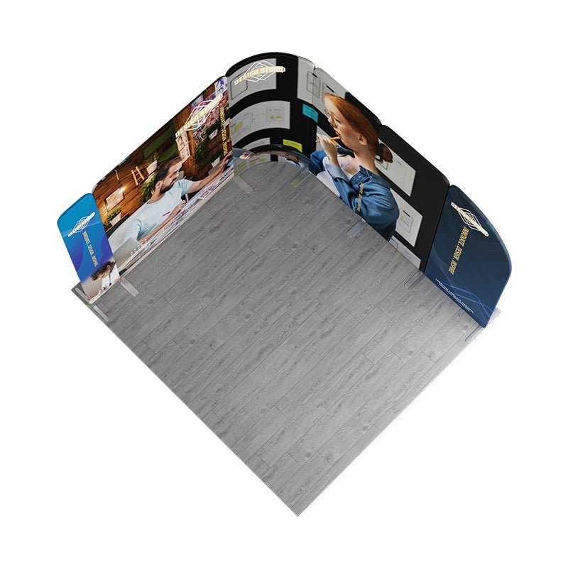 Custom printed 10x10 modular trade show backdrop