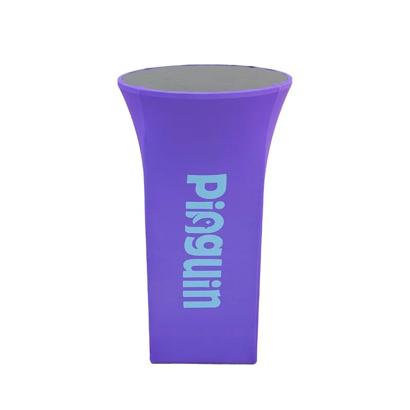 Portable display counter with custom printed tension fabric for exhibitions, conferences, and promotional events
