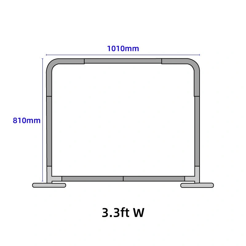 Portable crowd control barriers for creating clear walkways and designated areas
