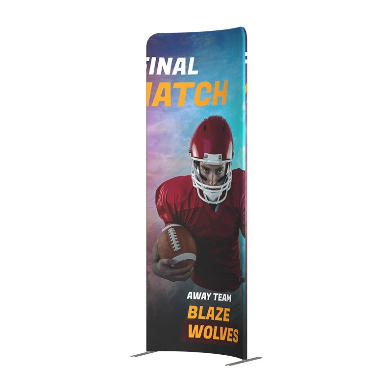Portable 10x10ft trade show booth display with branded graphics for conferences, exhibitions, and business events