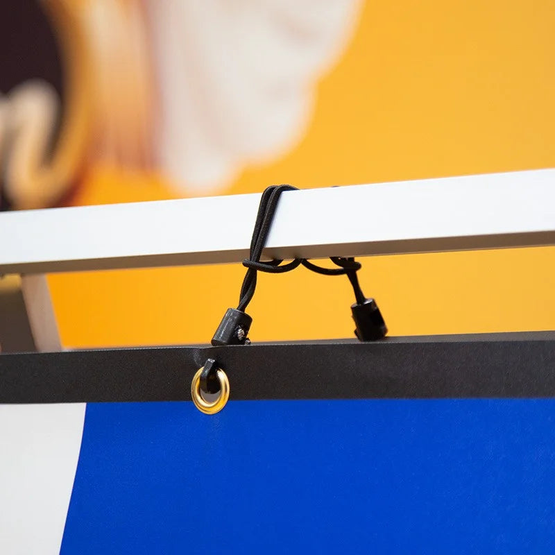 Double-sided A-frame banner display for exhibitions, sporting events, and outdoor promotions