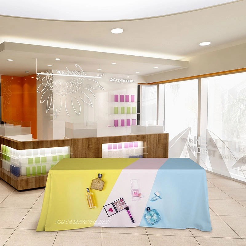 Full coverage standard table cover with logo printing