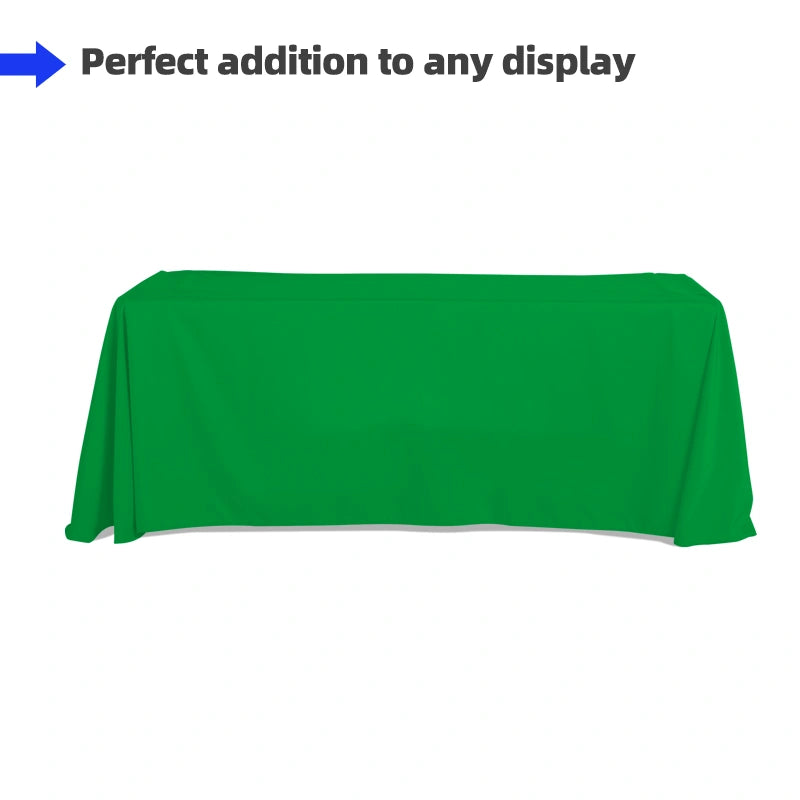 Premium blank polyester table cover for professional events