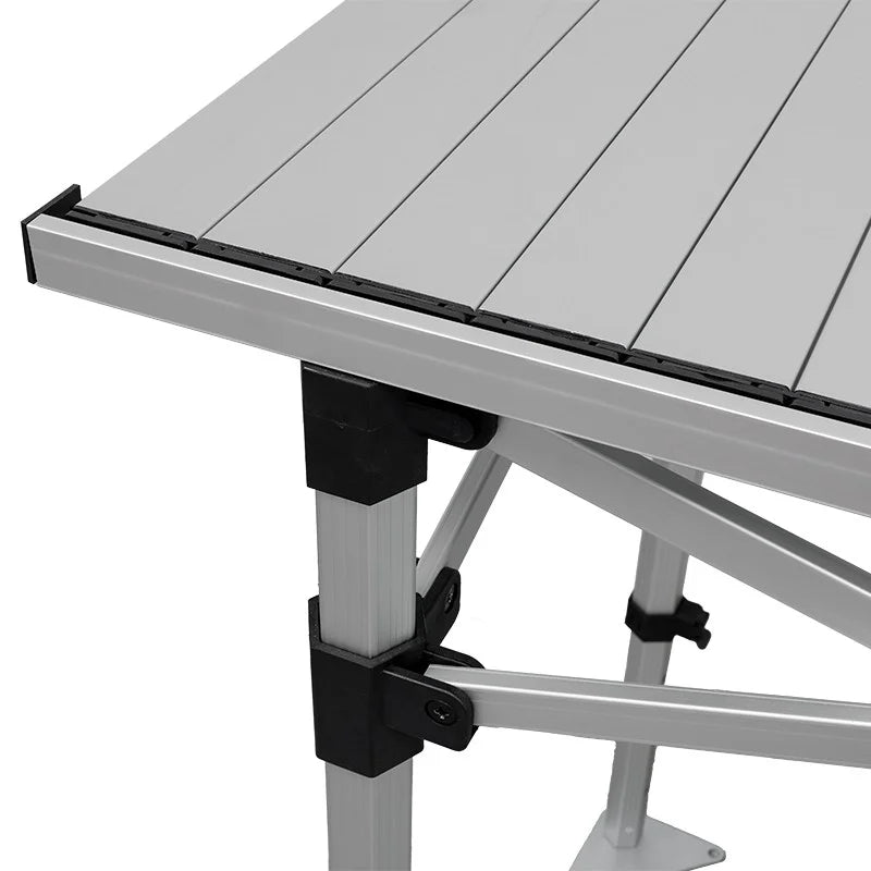Portable folding display table with optional custom printed cover for retail pop-ups and brand activations