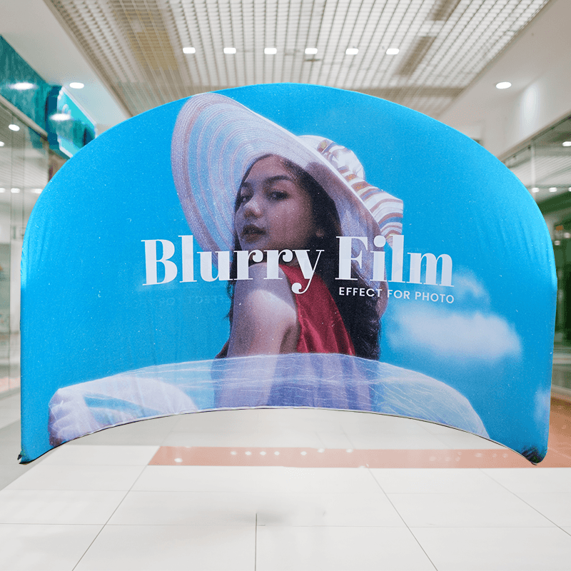 A Shaped Backdrop - Flame-Retardant 240g Tension Fabric