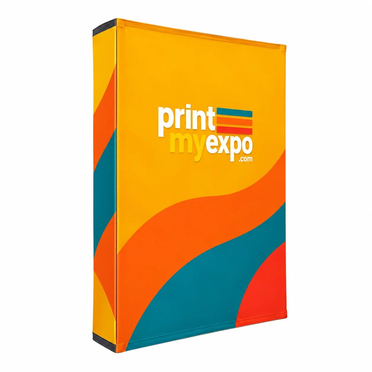 PrintMyExpo Single-Sided Straight Fabric Pop Up Display with custom trade show graphics