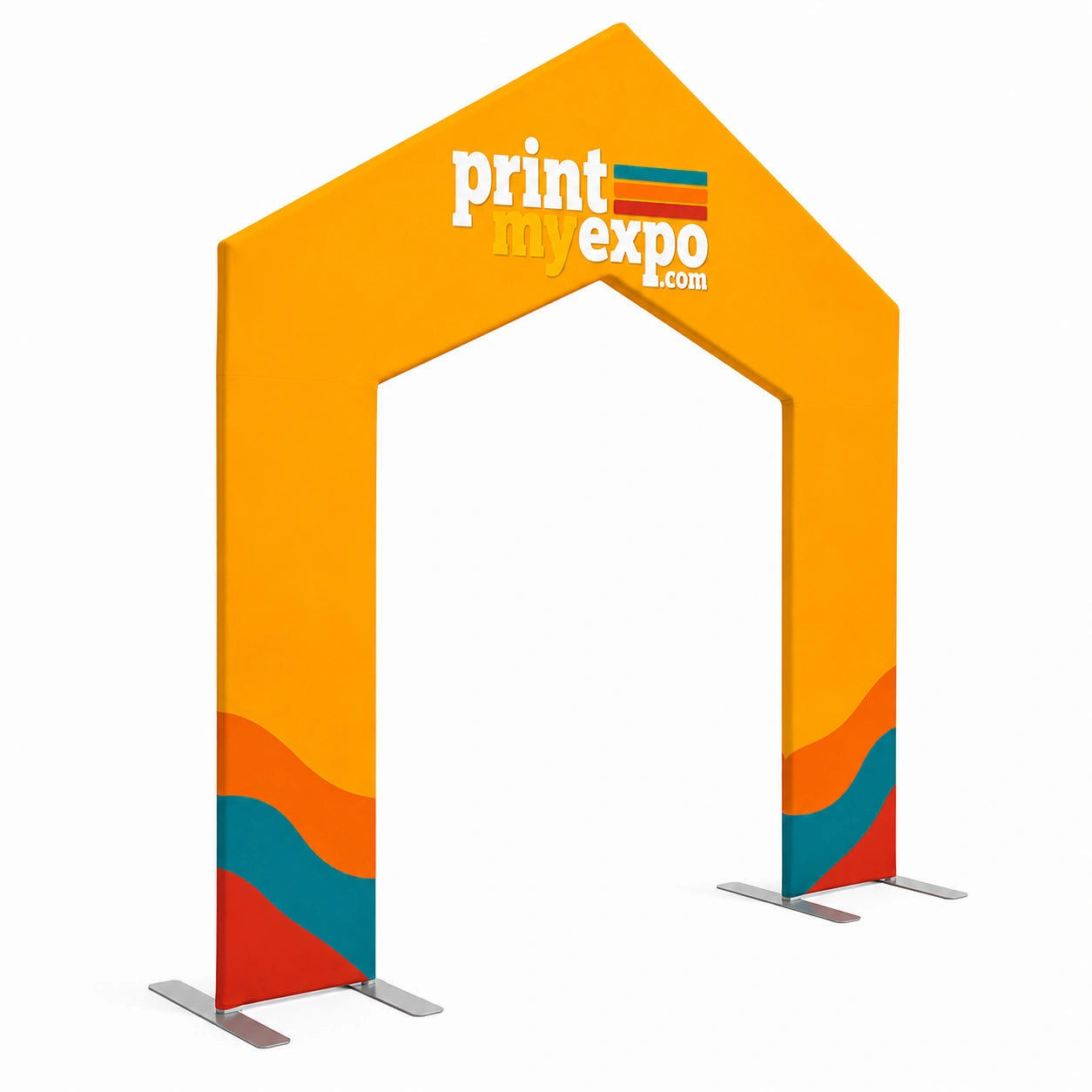 PrintMyExpo House A-Shape Arch Stand for weddings, ceremonies, celebrations, photo areas, and custom event styling