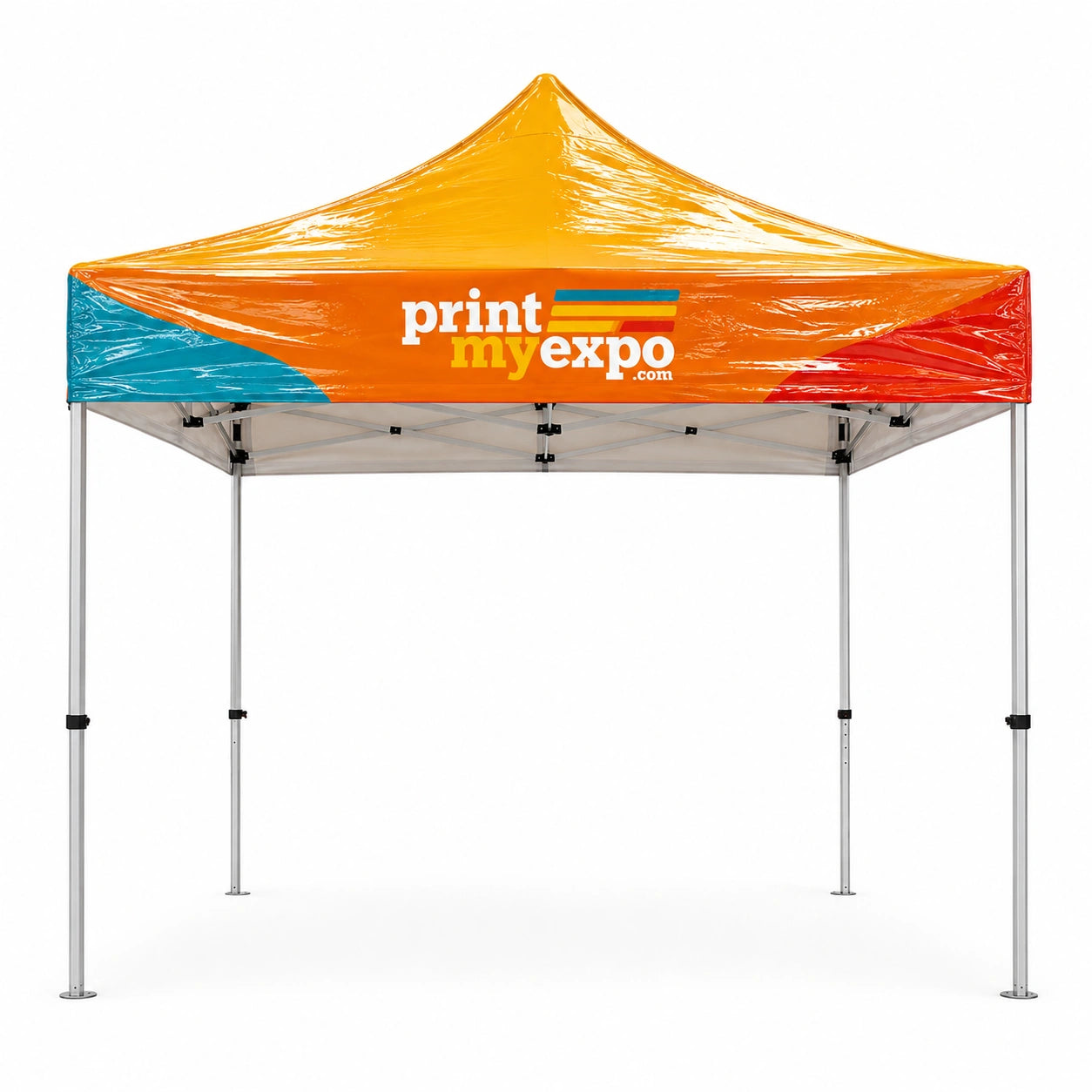Transparent Waterproof Canopy Cover installed on an outdoor canopy frame