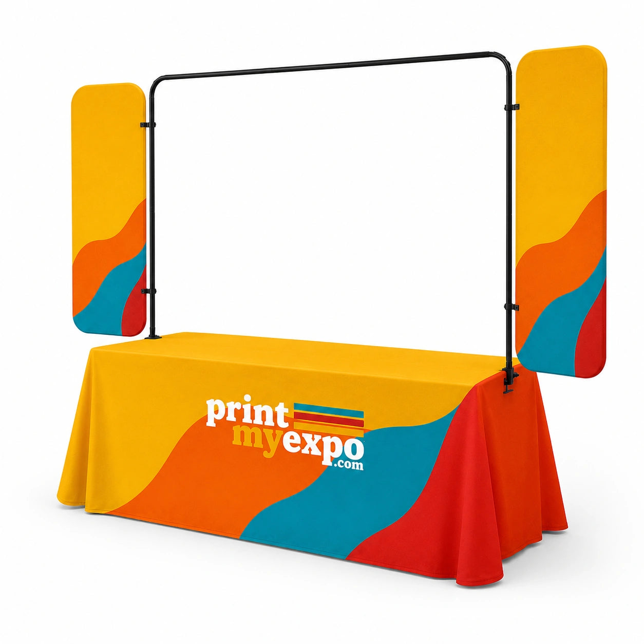 Custom Table Top Banner Side Panel with premium printed fabric for trade shows and exhibitions