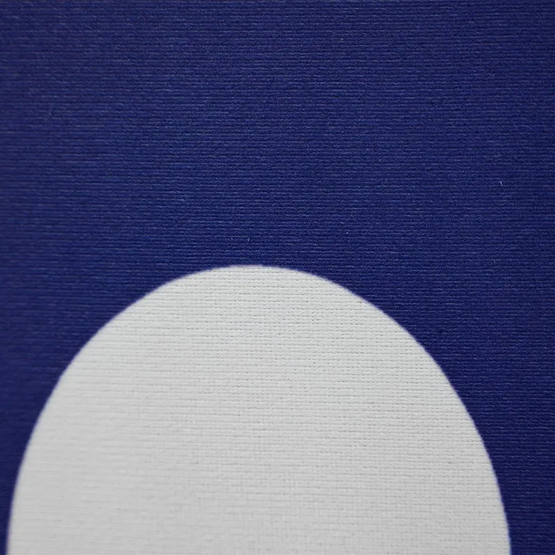 Reusable crescent moon shaped backdrop with flame-retardant fabric material